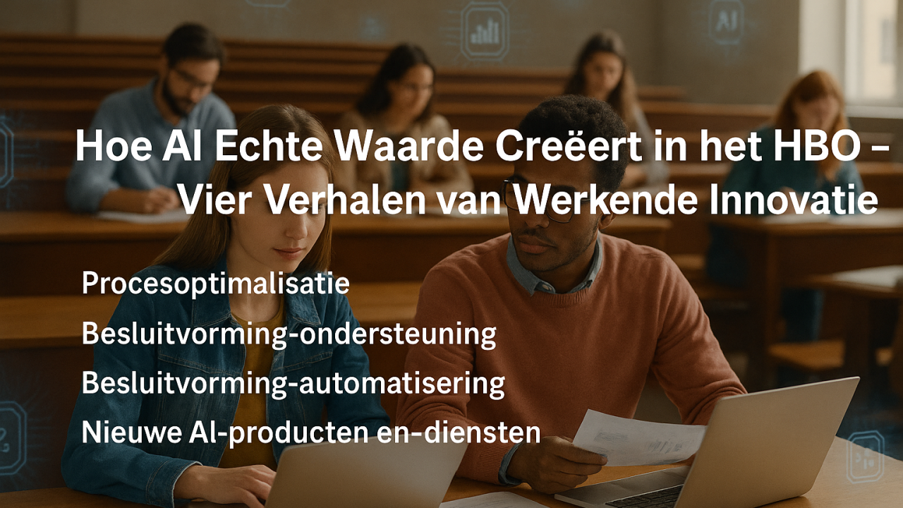 Hoe AI echte waarde creëert in het HBO – vier verhalen over vernieuwing die werkt